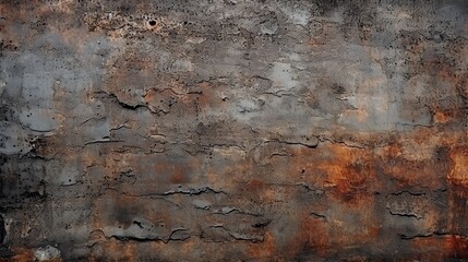 Old rusty metal wall texture background. Abstract grunge background for design - obrazy, fototapety, plakaty