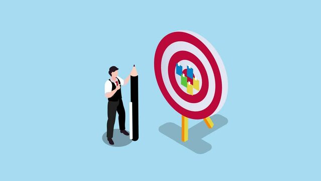 Goal setting, achievable target or purposeful objective