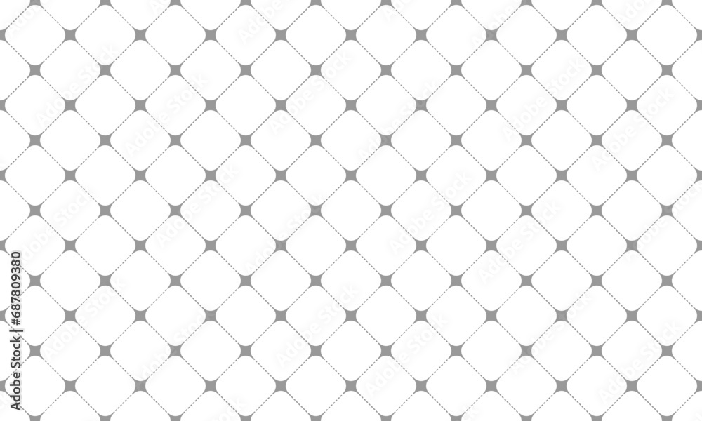 Wall mural grey rhombus geometric seamless pattern. vector repeating texture.