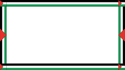 Fototapeta premium Palestine Flag Frame