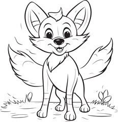 hand drawn bee outline kawai style coloring page illustration 