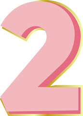 Elegant Pink Number 2