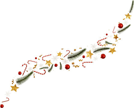 falling christmas ornament
