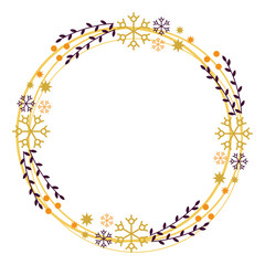 Circle Christmas Frame
