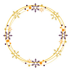 Circle Christmas Frame