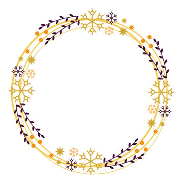 Circle Christmas Frame