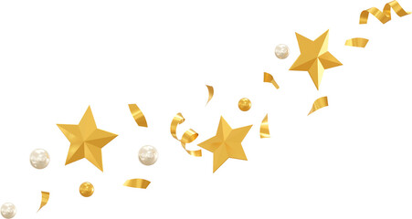 golden star confetti