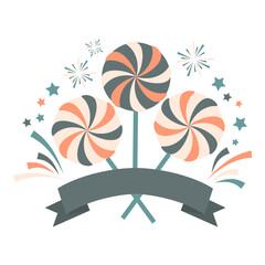 Naklejka premium New Year Party Decoration