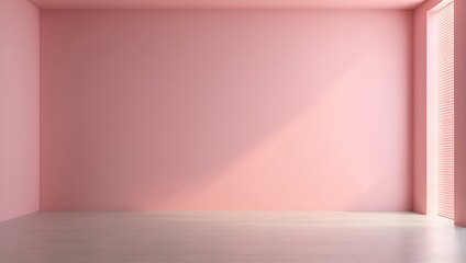 blank light pink empty wall