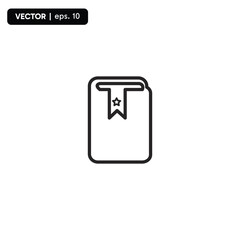 Favorite Bookmark Vector outline Icon Design illustration. User interface Symbol on White background EPS 10 File