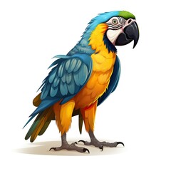 Fototapeta premium blue and yellow macaw