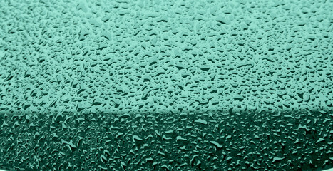 Rain drops on the window. - 687815566