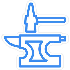 Vector Design Anvil Icon Style