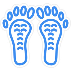 Obraz premium Vector Design Footprint Icon Style
