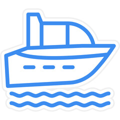 Vector Design Boat Icon Style