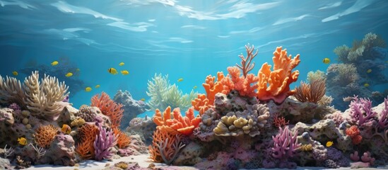 Coral reefs exhibit nature's resilience and breathtaking beauty.