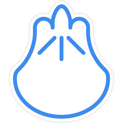 Obraz premium Vector Design Dumplings Icon Style