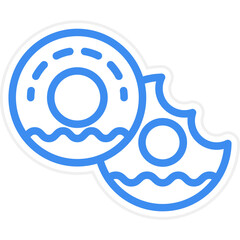 Vector Design Doughnut Icon Style