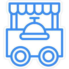 Vector Design Food Cart Icon Style