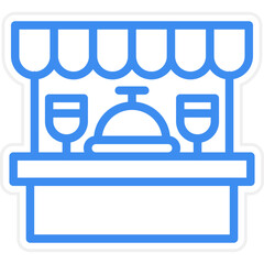 Vector Design Food Stand Icon Style