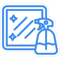 Vector Design Glass Cleaner Icon Style