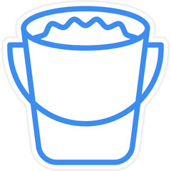 Vector Design Water Bucket Icon Style