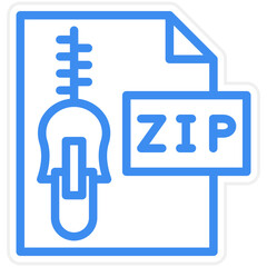 Vector Design Zip File Icon Style
