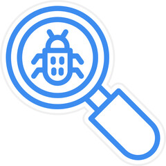Vector Design Bug Search Icon Style
