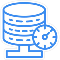 Vector Design Database Speed Icon Style