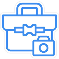 Vector Design Camera Bag Icon Style