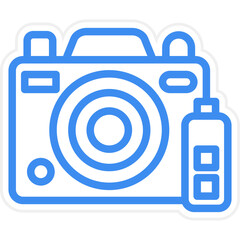 Vector Design Camera Battery Icon Style