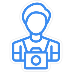 Fototapeta premium Vector Design Cameraman Icon Style