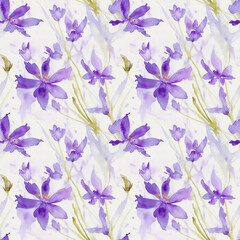Fototapeta premium blue and white flowers