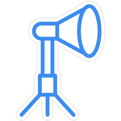 Vector Design Camera Reflector Icon Style