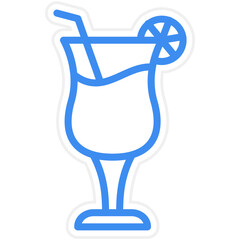Vector Design Cocktail Icon Style