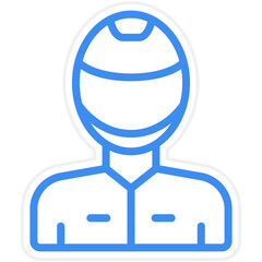 Vector Design Rider Icon Style