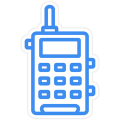 Vector Design Walkie Talkie Icon Style