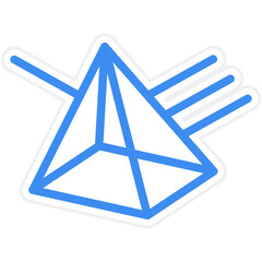 Vector Design Prism Icon Style