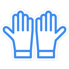 Vector Design Gloves Icon Style