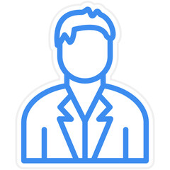 Vector Design Scientist Icon Style