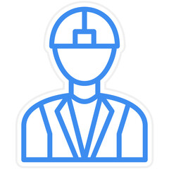 Vector Design Male Engineer Icon Style