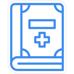 Fototapeta premium Vector Design Medical Book Icon Style