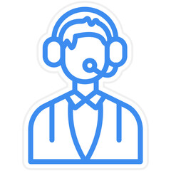Vector Design Customer Service Icon Style