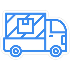 Vector Design Delivery Truck Icon Style