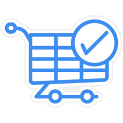 Vector Design Checkout Icon Style