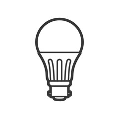 LED light lamp bulb vector outline icon - 687820393