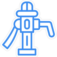 Vector Design Water Pump Icon Style