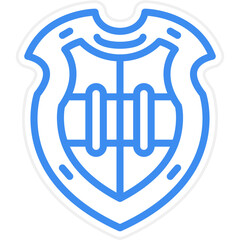 Vector Design Steel Shield Icon Style