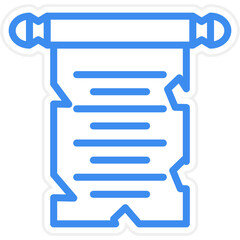 Obraz premium Vector Design Scroll Paper Icon Style