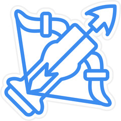 Vector Design Crossbow Icon Style